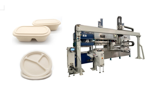 Automatische Zuckerrohr-Bagassen-Massen-stützbarer Wegwerfschnellimbiß Tray Machine