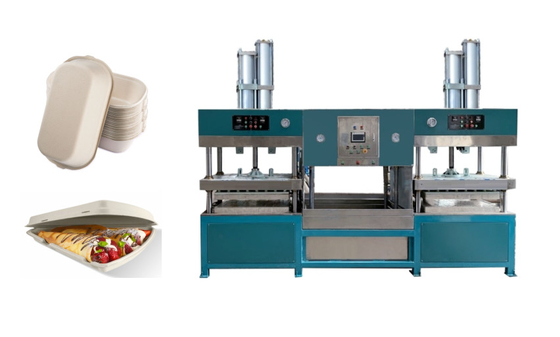 Ersetzen Sie Schaum-Papier-Massen-Burger-Kasten-Fleisch Tray Forming Machine
