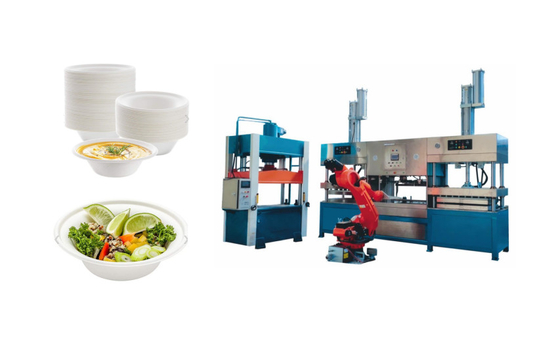 Automatische Papiermassen-Formteil-Maschinerie für biologisch abbaubare Geschirr-Produktion
