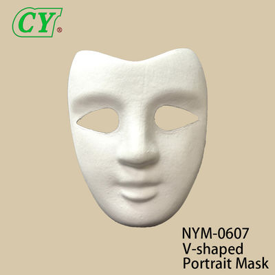Neue DIY Handwerk Gesichtsmasken Leere weiße bemalte Papiermaske für Cosplay Halloween Familienspiele Party-Masken