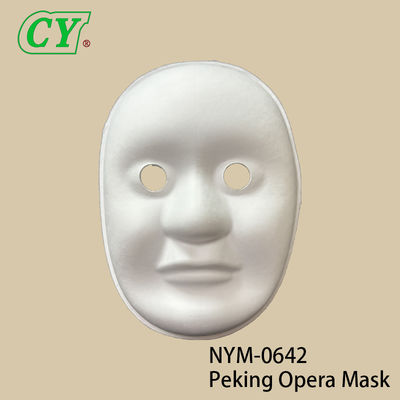 Weißes Pappmaché handbemaltes Smiley-Gesicht Cosplay-Masken DIY venezianische Gesichtsmasken Partymasken